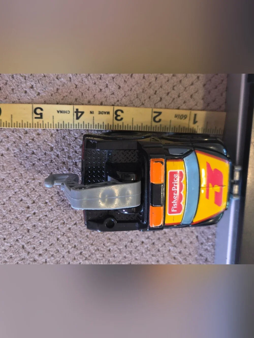 Fisher Price 1995 Vintage Big Action Garage Replacement Black Tow Truck